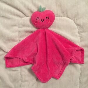 George Apple Smiling Pink Baby Plush Security Blanket Lovey